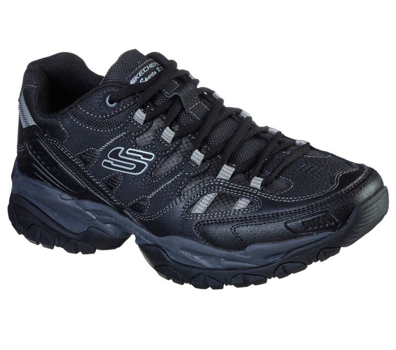 Skechers Herr Svarta/Grå Sneakers - Sparta 2.0 - Domitia - Sverige (JHAFN-4790)